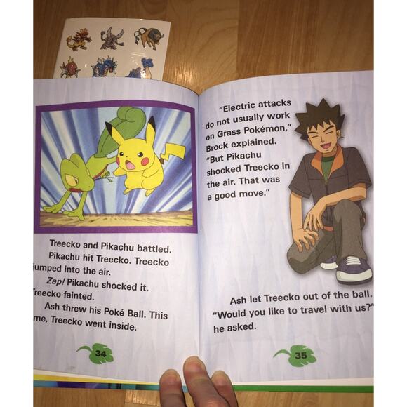 Pokemon Minifigures Treecko Book And Temporary Tattoos - Picture 5 of 6